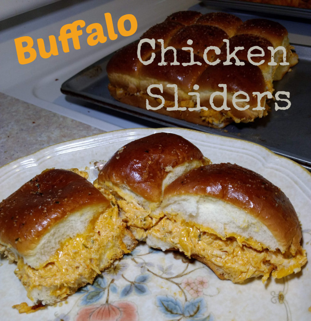 baked buffalo chicken sliders